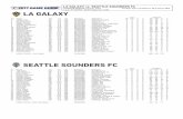 MLS Game Guide...LA GALAXY vs. SEATTLE SOUNDERS FC STUBHUB CENTER, Carson, Calif. Sunday, April 23 (Week 8, MLS Game #80) 1 p.m. PT (ESPN / ESPN Deportes; TSN) SEATTLE SOUNDERS FC