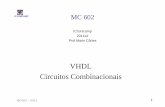 VHDL Circuitos Combinacionaiscortes/mc602/slides/... · VHDL: Selected Signal Assignment (Atribuição selecionada de sinal) • A atribuição a um sinal pode ter vários valores