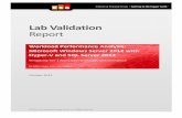 Lab Validation Report - download.microsoft.com · Lab Validation Report Workload Performance Analysis: Microsoft Windows Server 2012 with ... This ESG Lab report documents the results