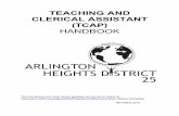 TEACHING AND CLERICAL ASSISTANT (TCAP)€¦ · It is a pleasure to provide this publication for the teaching and clerical assistant personnel. Thank you for taking the time to read