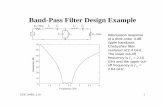 Band-Pass Filter Design Example - University of San Diegohome.sandiego.edu/~ekim/e194rfs01/lec19ek.pdf · 2001-03-30 · Band-Pass Filter Design Example Attenuation response of a