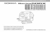 SET250RX SET350RX SET550RX SET650RX - Ecomexico · 2018-12-14 · Sokkia Topcon Co., Ltd. and may differ from those appearing in this manual. • The content of this manual is subject