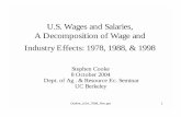 U.S. Wages and Salaries, A Decomposition of Wage and ...are.berkeley.edu/~karp/2004-2005_seminars/Cooke_wages.pdfOutline_USA_7898_Rev.ppt 13 Krueger, Alan B. and Summers, Lawrence
