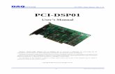  · PCI-DSP01 Users Manual (Rev 1.0) -1-  PCI-DSP01 User’s Manual . Windows, Windows2000, Windows NT and Windows XP are trademarks of . We ...