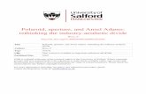 Polaroid, Ansel Adams and Aperture - Institutional Repositoryusir.salford.ac.uk/id/eprint/18796/3/PBusearticle.pdf · 2017-08-09 · 1 Polaroid, Aperture and Ansel Adams: Rethinking