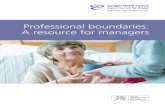 Professional boundaries : A resource for managers - Home - … · 2018-04-26 · Professional boundaries : A resource for managers. Care Council for Wales South Gate House Wood Street