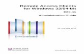Remote Access Clients for Windows 32/64-bit Administration ......Remote Access Clients for Windows 32/64-bit Administration Guide E80.41 | 9 Check Point Mobile for Windows Enterprise