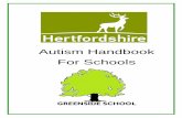 Autism Handbook For Schools - Greenside School · Sensory issues and routines People with an ASC may also experience over- or under-sensitivity to sounds, touch, tastes, smells, light