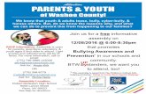 Attention PARENTS & YOUTH - Children's Cabinet...Prevention in our schools and community. BTW bystanders, we want you to attend, too! Assembly Location: Robert McQueen High School