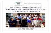 Southern Africa Regional Meeting on Integrating …...Southern Africa Regional Meeting on Integrating ICTs in Teaching and Learning 5 | P a g e the benefits of training and professional