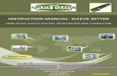 INSTRUCTION MANUAL- SLEEVE SETTER Setter Instruction.pdf · – to be used for sleeve sizes 8, 9, and 10. PS1114 – to be used for sleeve sizes 11 and 14. The size should be specified