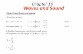 Chapter 16 Waves and Sound - Millersville Universitysites.millersville.edu/tgilani/pdf/131 Lectures-Fall 2016...The Sound of a Passing Train A high-speed train is traveling at a speed