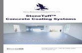 StoneTuff Concrete Coating Systems - hawklabs.com · StoneTuff™ Concrete Coating Systems Developed based on Hawk Labs’ 40+ years of coatings expertise, StoneTuff Concrete Coating