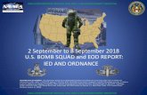 2 September to 8 September 2018 U.S. BOMB SQUAD and EOD ... · BATS ID # 885914: (U//FOUO-LES) ". . . located two electric blasting caps with a claymore clacker in an ammo can. Also