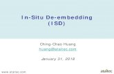 In-Situ De-embedding (ISD) · 2020-04-08 · Outline What is causality What is In-Situ De-embedding (ISD) Comparison of ISD results with simulation and other tools How non-causal