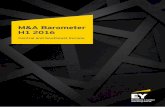 M&A Barometer H1 2016 - EY...EY | M&A Barometer H1 2016 - Central and Southeast Europe Sector analysis IT and technology The IT sector was the most active target industry (by number