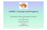 AFREF: Concept and Progress - United Nations · • The AFREF ODC is currently archiving on a daily or near daily basis data from nearly 73 permanent GNSS base stations at average