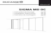 SIGMA MD OC - Richelieu · SIGMA MD OC is a hanging sliding system for wooden doors of up to 120 Kg, which allows stacking the doors to allow a total opening. The system stays hidden