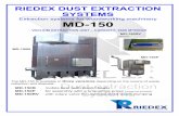 Extraction systems for woodworking machinery MD-150 Eng.pdf · MD-150P for assembly with a briquetting press ( press not included) MD-150RV with rotary valve for unpressurized waste