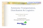 Ammonia Transportation, Distribution & Logistics · Anhydrous ammonia (NH3) exists naturally in a gaseous state under atmospheric pressure and temperature. Under moderate pressure
