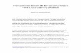 The Economic Rationale for Social Cohesion The Cross ... · The Economic Rationale for Social Cohesion ... arising from distributive coalitions targeting rents and transfers (Olson
