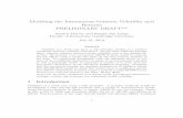 Modeling the Interactions between Volatility and …...Modeling the Interactions between Volatility and Returns PRELIMINARY DRAFT** Andrew Harvey and Rutger-Jan Lange Faculty of Economics,