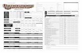 Character Sheet - WreckcenterCharacter Sheet PATHFINDER NUMBER FACTION ability name ability score modifier modifier total damage reduction nonlethal damage wounds / current hp adjustment