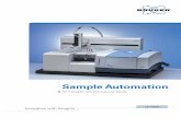 Sample Automation - Bruker€¦ · sample automation to routine minispec applications, including complex Solid Fat Content (SFC) analysis. Now, thanks to quick sample exchange times