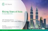 Rising Stars of Asia - cpmaindia.comRising Stars of Asia It’s not just about China…. APIC Marketing Seminar 20 August 2018 | Kuala Lumpur, Malaysia Tony Potter Vice President,