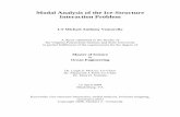 Modal Analysis of the Ice-Structure Interaction …...Modal Analysis of the Ice-Structure Interaction Problem Michael A. Venturella Abstract In the present study, the author builds