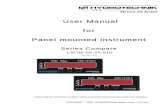 User Manual for Panel mounted instrument · The following user manual describes all analogue and digital panel mounted instruments of series COMPARE, ... signals of 0 to 20 mA or