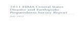 2011 FEMA Central States Disaster and Earthquake ... We Are/Documents/2011 FEMA... · 2011 FEMA Central States Disaster and Earthquake Preparedness Survey Report Residents most at
