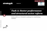 Task A: Sector performance - World Bankdocuments.worldbank.org/curated/en/... · •Arbitrate ad adjudicate any dispute that may arise among sector ... The reform roadmap has recommended