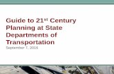 Planning at State Departments of Transportationonlinepubs.trb.org/onlinepubs/webinars/160907.pdf · Strategic Decision 2: Agency Visioning and Goal Setting Processes Needed Inclusive