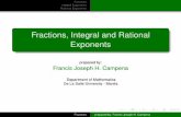 Fractions, Integral and Rational Exponentsfrancisjosephcampena.weebly.com/Uploads/1/7/8/6/17869691/Fractions.pdf1. 4x 5y + 5y 4x 2. 2x 3 x + x +3 2x 6 3. x 1 x3 x 2 x2 x 3 x 4. y2