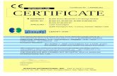 Certificate No SPORTON LAB. CERTIFICATE · Certificate No：L430428L051 SPORTON LAB. CERTIFICATE EQUIPMENT： BL600 Series Bluetooth Low Energy Module MODEL NO. ： BL600 -SA, BL600