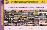 Report 16 days of activism 1 - Aurat Foundation - 16 days of activism.pdf · 2015-12-02 · Report – 16 days of activism 6 To align activities in the AAWAZ Programme with that of