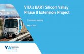 PowerPoint Presentation · 2019-07-29 · WA's BART Silicon valley Berryessa (Phase I) Extension — WA's BART Silicon valley Phase Il Extension BART's Existing Network Caltrain ACE/Capitol