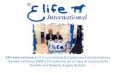 Elife International S.r.l. è una società di ingegneria microelettronica … · 2018-12-19 · progettazione nel settore microelettronica, crea i propri prodotti che poi commercializza