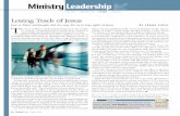 Ministry Leadership y p - Frank Viola · Just as Mary and Joseph did, it’s easy for us to lose sight of Jesus BY FRANK VIOLA CULTURE > COUNSELING > VISION > FINANCE Losing Track
