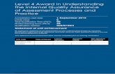 Level 4 Award in Understanding the Internal Quality ... · AG40203F_v4 Level 4 Award in Understanding the Internal Quality Assurance of Assessment Processes and Practice Accreditation