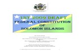 SOLOMON ISLANDS GOVERNMENT - ConstitutionNetconstitutionnet.org/sites/default/files/solomon_islands... · 2017-06-08 · SOLOMON ISLANDS GOVERNMENT 26 June 2009 Amended and Produced