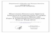 Department of Health and Human Services · Medicare program through contractors, including Part A fiscal intermediaries that process and pay Medicare claims submitted by health care