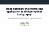 Deep convolutional framelets: application to diffuse ... · application to diffuse optical tomography Jaejun Yoo NAVER Clova ML: learning based approach for inverse scattering problems