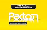 PRO Package Procedures Guide - paxtoncharitiesonline.co.uk€¦ · Sales income via services, merchandising, hall hire, etc. Refunds of previous payments. Donations Donations via
