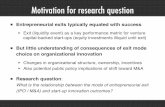 Motivation for research question - Boston Universitypeople.bu.edu/tsimcoe/documents/aom/Aggarwal.pdf · Motivation for research question! Entrepreneurial exits typically equated with