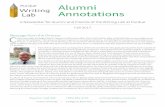 Alumni Annotations - Purdue Writing Lab · Purdue University • College of Liberal Arts • Department of English Alumni Annotations A Newsletter for Alumni and Friends of the Writing