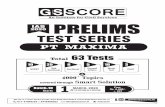 PTTS 2020 MAXIMA B 10 - uploads.iasscore.in · preparation. These tests will be of 50 Questions each. CSAT Tests: Under this three tests on Reasoning, Comprehension & GMA, respectively