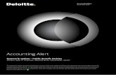 Accounting Alert - Deloitte United States...available its approved budget, it is to disclose a comparison of budget and actual amounts either as a separate additional financial statement