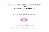 VOLUMETRIC SURVEY OF LAKE CONROEAll elevations presented in this report will be reported in feet above mean sea level based on the National Geodetic Vertical Datum of 1929 (NGVD '29)